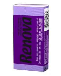 Papirlommetørklæder>Renova Røde etiket lilla servietter 6x9 stk