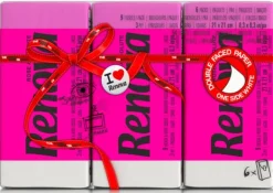 Renova Røde etiket lyserøde lommetørklæder 6x9 stk Clearance