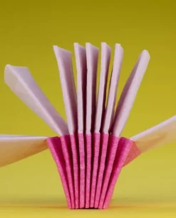 Renova Røde etiket lyserøde lommetørklæder 6x9 stk Clearance