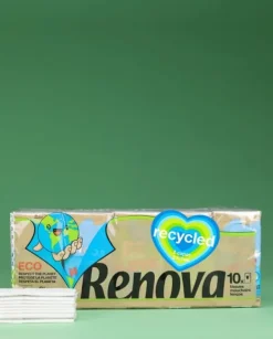 Renova Recycled Pocket Wipes 10x9 stk Online