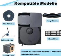 Robotstøvsugere>Reservedele til Eufy X10/X9 Pro Omni robotstøvsuger