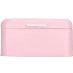 Brødkasser & Brødposer>Retro lyserødt jernopbevaringsetui til brød