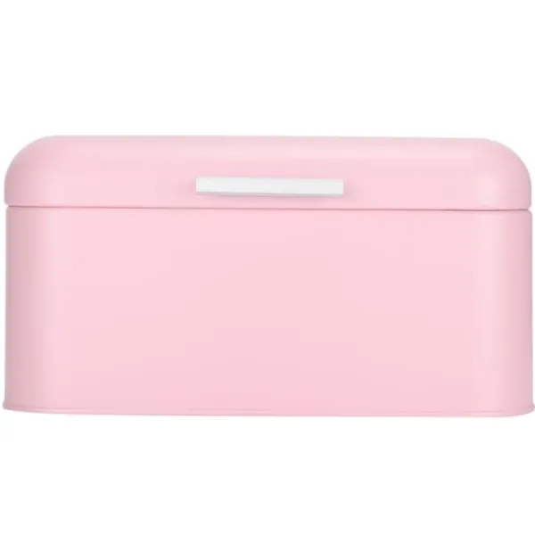 Brødkasser & Brødposer>Retro lyserødt jernopbevaringsetui til brød