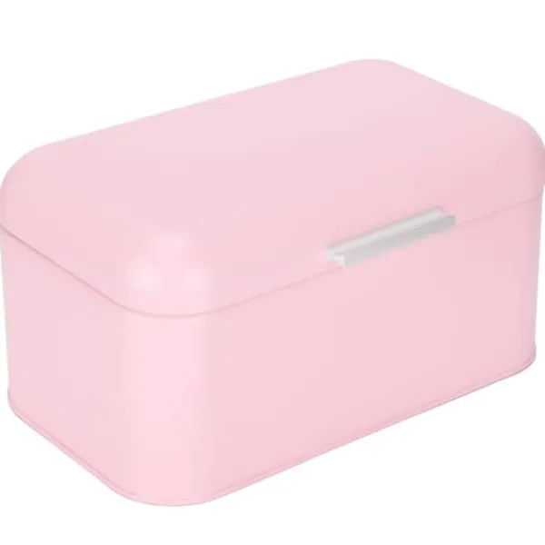 Brødkasser & Brødposer>Retro lyserødt jernopbevaringsetui til brød