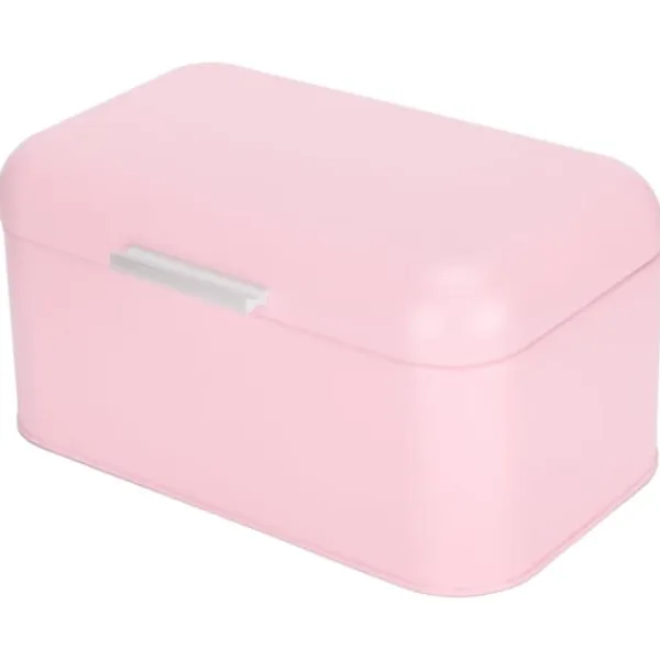 Brødkasser & Brødposer>Retro lyserødt jernopbevaringsetui til brød