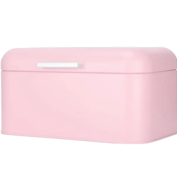 Brødkasser & Brødposer>Retro lyserødt jernopbevaringsetui til brød