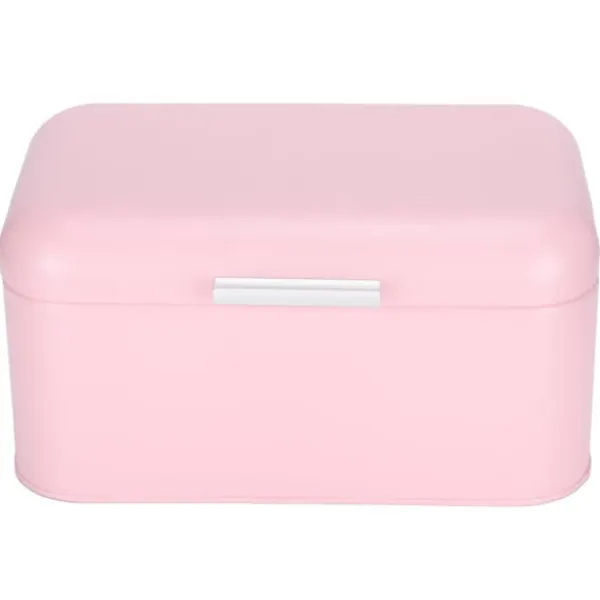 Brødkasser & Brødposer>Retro lyserødt jernopbevaringsetui til brød