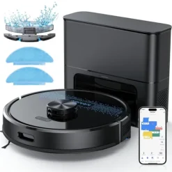 Robotstøvsugere>Robotstøvsuger Mop, 5000 Pa Sugeevne, Smart Navigation,sl60 max, EU