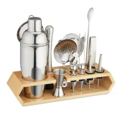Barudstyrssæt>Robust cocktailsæt med 16 dele og stativ