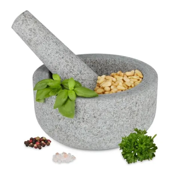 Mortere & Pistiller>Robust granitmorter og -støder