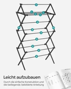 Rootz bærbar campingstol i sort stål - Sammenklappelig strandstol - Letvægts udendørsstol - Stål- og PP-konstruktion - 37 cm x 75 cm x 135,1 cm - Komp | CDON Online