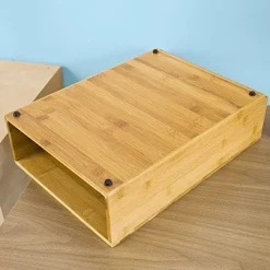 Kaffemaskiner Til God Kaffe>Rootz Kaffemaskine Stand & Kaffe Pod Kapsel Teposer Skuffe Box Holder Skab-Bambus