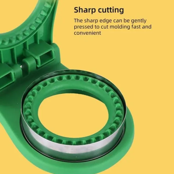 Køkkenforme>Rund sandwichform til børn, sød prægeværktøj til morgenmadsbrød, kreativt gør-det-selv-riskugleværktøjssæt (rød)