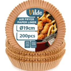 Rundt papirindlæg til airfryer 19 cm 200 stk. Sale