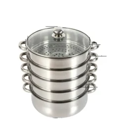 Madlavningsmaskiner>Rustfrit Dampkoger, Ideel til Sund Madlavning, 30cm Diameter,30 cm