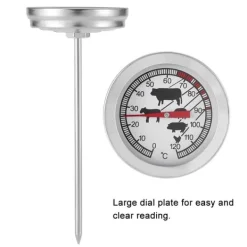 Køkkentermometre>Rustfrit stål BBQ kødmælk køkkentermometer grill madlavning madføler