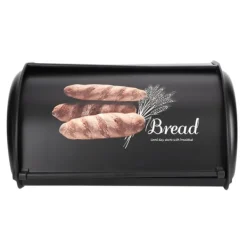 Brødkasser & Brødposer>Rustfrit stål brødkasse - Stor køkkenopbevaring