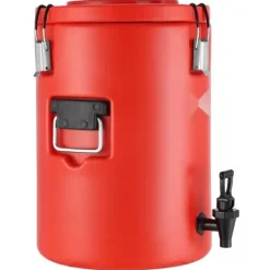 Rustfrit stål isoleret dispenser, 4,5 gallon (17,2 liter) til varme og kolde drikke. Perfekt til te og kaffe i restauranter. New