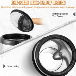 Rustfrit stål, isoleret drikkevaredispenser 7,6 liter; perfekt til varm/kold te, kaffe, vand — ideel til restauranter og cafeer.