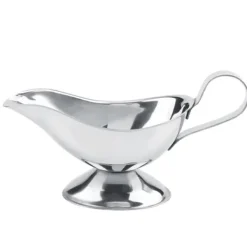 Rustfrit Stål Steak Pepper Sauce Boat Krydderibeholder til Restaurantkøkken (3oz) Best