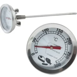 Køkkentermometre>Rygetermometer, stål, med 16 cm sonde, ORION 152849