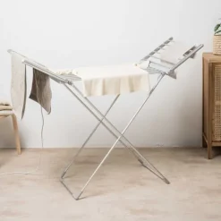 Vasketøjsudstyr>Sammenklappelig elektrisk tørrestativ med vinger, touchskærm, timer og temperaturkontrol Warmmat InnovaGoods 230 W 20 Stænger9