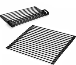 Måtter & Gitter Til Køkkenvaske>Sammenklappelig stålafløb til vask 43x33cm TADAR roll up 9503