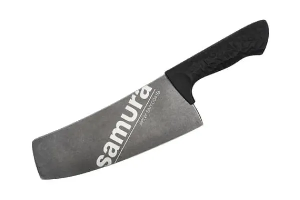 SAMURA ARNY Stonewash Moderne Kokkekniv - 8,2" (208 mm) Japansk Stål Kokkekniv med Sort Håndtag til Præcisionsskæring Online