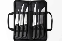 SAMURA Køkkenknive>Butcher 6-delt knivsæt med taske