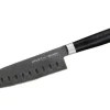 SAMURA MO-V 7" Stonewash Santoku Kniv - Hulslibet Japansk Stål Køkkenkniv til Præcisionsskæring og Kulinarisk Ekspertise Hot