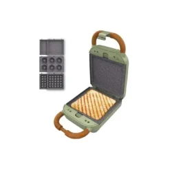 Brødristere, Raclettegrills Og Sandwichtoastere>Sandwich Maker Cecotec Rock'nToast Retro One 600 W 700 W Grøn