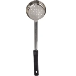 Hulsskeer>Sauceske Pizza Multipurpose Food Grade Rustfrit Stål Spredningsmåleske til køkkenmadlavning Sort 6 oz (huller afløb)