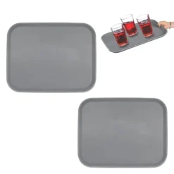 Serveringsfad & Skåle>Serveringsbakke, 2x 46x35x2 cm, Grå