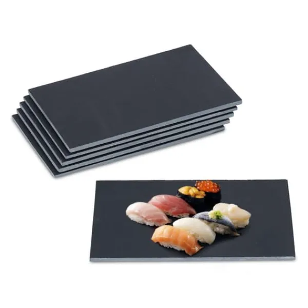 Serveringsfad sæt, 30x20 cm, Grå Hot