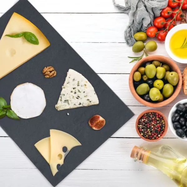 Serveringsfad sæt, 30x20 cm, Grå Hot