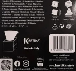 Papirlommetørklæder>Servietter i æske med 3 lag, 56 stk.