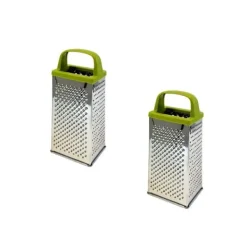 Set med 2 rivjärn för ost och grönsaker, 4 sidor - FACKELMANN - Zero Range Online