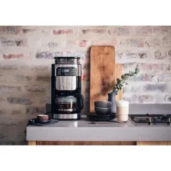 Severin 4810 Kaffebryggare med filter och integrerad kvarn - svart och rostfritt stål - 1000W - 1,4 L Online