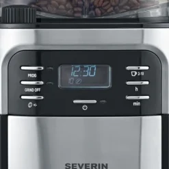 Severin 4810 Kaffebryggare med filter och integrerad kvarn - svart och rostfritt stål - 1000W - 1,4 L Online