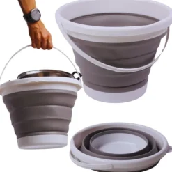 Rengøringsudstyr>Silikone foldbar spand 10l