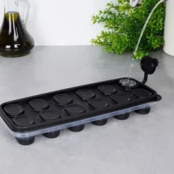 Silikone isterningform til frysning af isterninger med låg Best