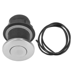 Tilbehør Til Affaldshåndtering>Sinktop Air Switch Kit - Rustfrit stål trykknap med 1,5 m slange til køkkenaffaldsbortskaffelse Elektrisk vandvarmer