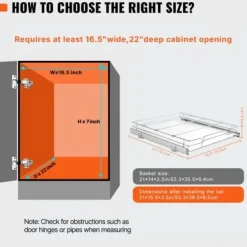 Skabsorganisator, 39,4x53,3x8,9 cm, Sølv, Stålopbevaring Best