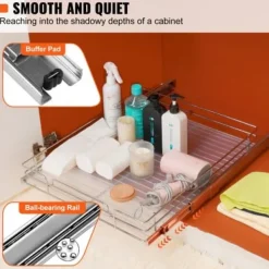 Skabsorganisator, 39,4x53,3x8,9 cm, Sølv, Stålopbevaring Best