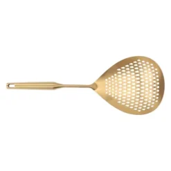 Skimmerøse 304 Rustfrit Stål Fødevaregodkendt Langt Håndtag Stor Flow Skimmerske Til Køkken Guld Sale