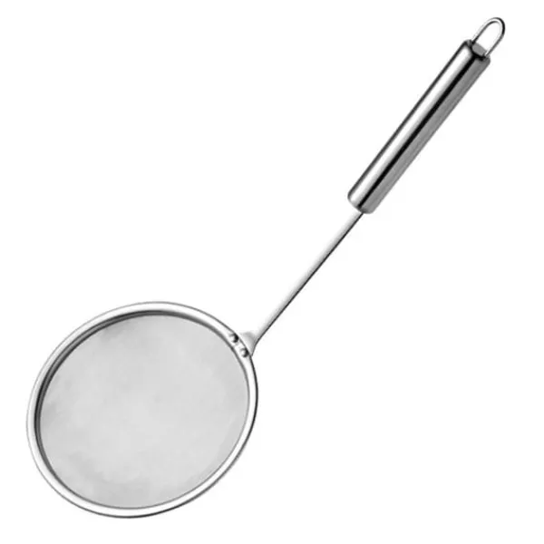 Skimmerske Fedtsi Rustfrit Stål Finmasket Langt Håndtag Hot Pot Skimmer til Fedtskum Køkken S Sale