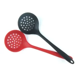 Skimmerspatel med hål i silikon Lätt sked med öppningar Skimmer-skedsil med långt handtag Outlet