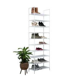 Skohylde til 20 par - Hvid - 10 etager Hot