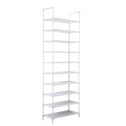 Skohylde til 20 par - Hvid - 10 etager Hot