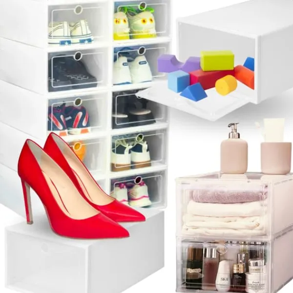 Skokasse, hylde, skab, legetøj, kosmetik, stærk, modulær, 33x23x14 cm Discount